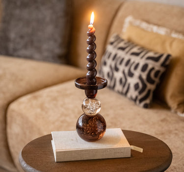 Candle Holder Bubble Mocha - Things I Like Things I Love