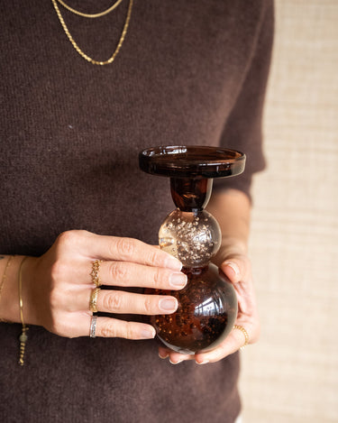Candle Holder Bubble Mocha - Things I Like Things I Love