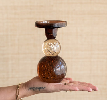 Candle Holder Bubble Mocha - Things I Like Things I Love