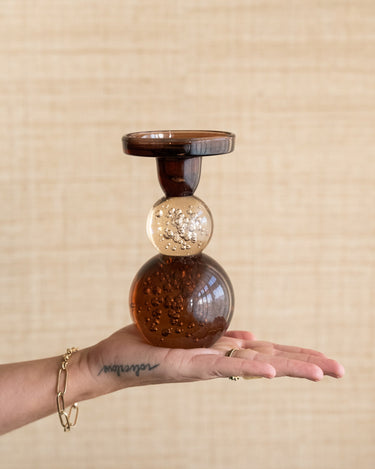 Candle Holder Bubble Mocha - Things I Like Things I Love