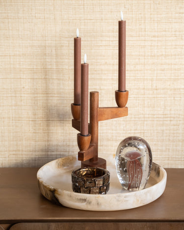 Candle Holder Casablanca Wood - Things I Like Things I Love