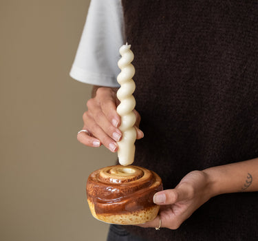 Candle Holder Cinnamon Roll - Things I Like Things I Love