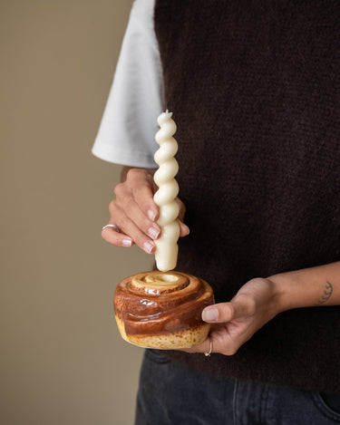 Candle Holder Cinnamon Roll - Things I Like Things I Love