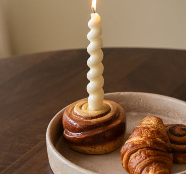 Candle Holder Cinnamon Roll - Things I Like Things I Love