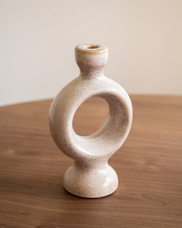 Candle Holder Circle Ceramic - Things I Like Things I Love