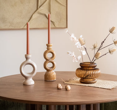 Candle Holder Circle Ceramic - Things I Like Things I Love