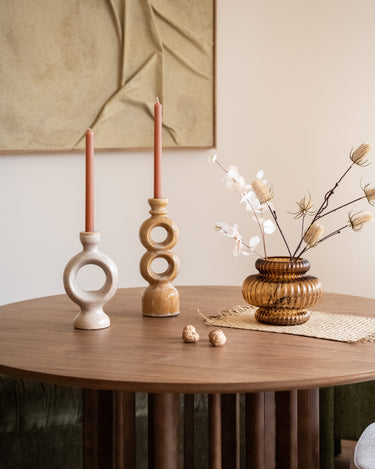 Candle Holder Circle Ceramic - Things I Like Things I Love