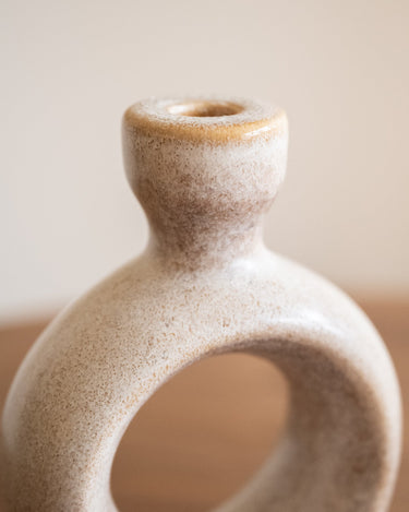 Candle Holder Circle Ceramic - Things I Like Things I Love
