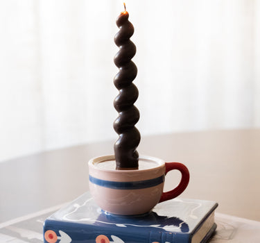 Candle Holder Cup On Book - Things I Like Things I Love