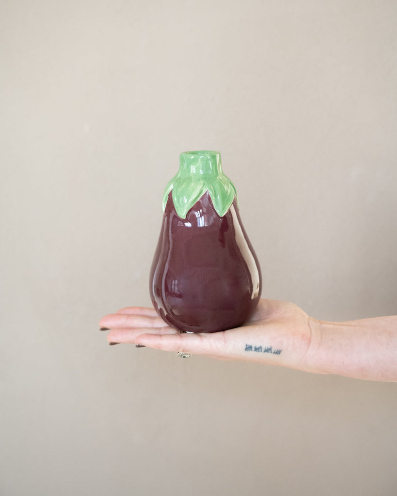 Candle Holder Eggplant - Things I Like Things I Love