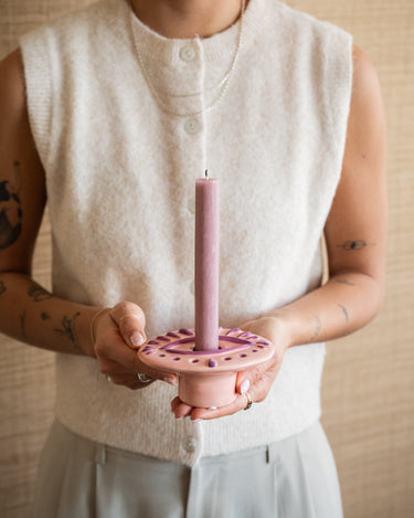 Candle Holder Eye Pink - Things I Like Things I Love