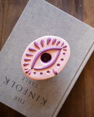 Candle Holder Eye Pink - Things I Like Things I Love