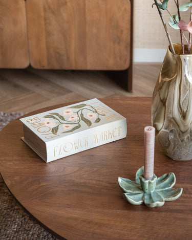 Candle Holder Lotus Green - Things I Like Things I Love