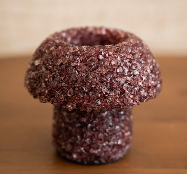 Candle Holder Mushroom Glass - Things I Like Things I Love