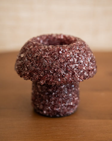 Candle Holder Mushroom Glass - Things I Like Things I Love