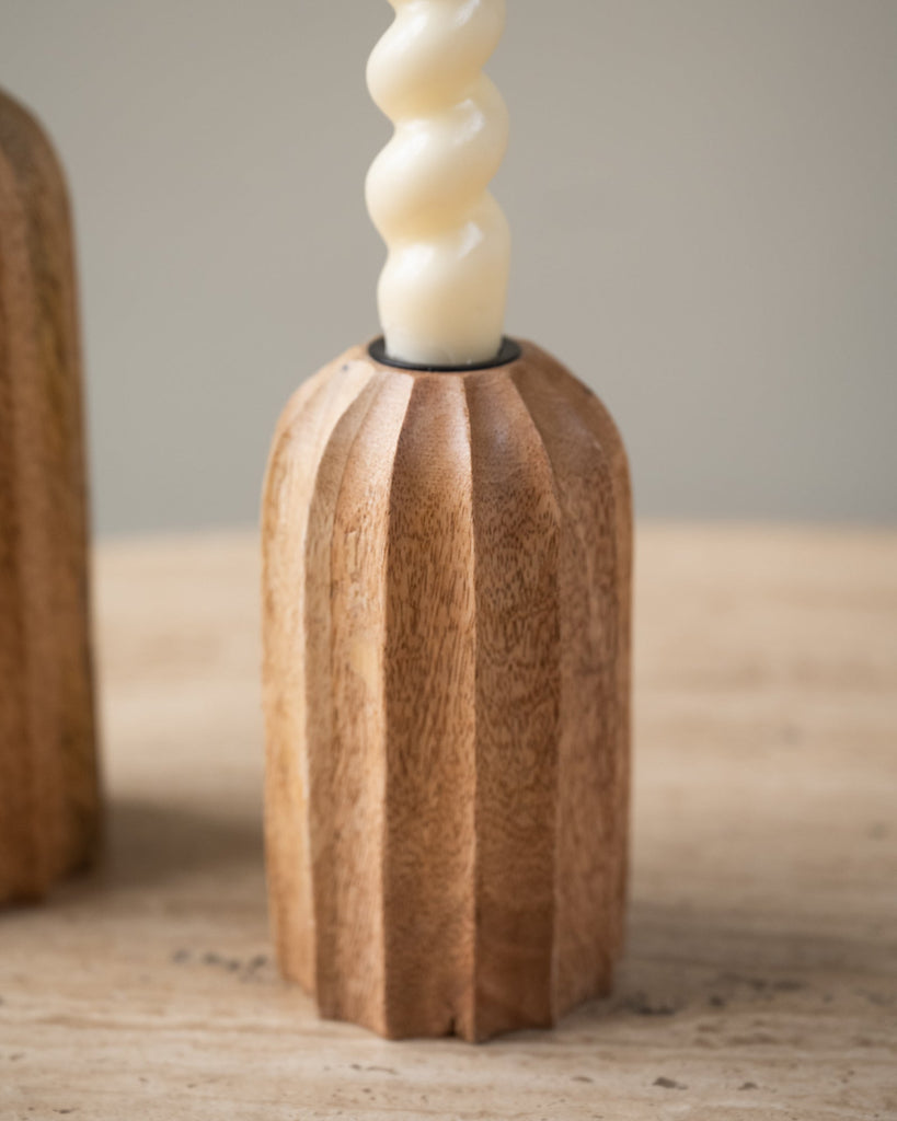 Candle Holder Ofir Wood Light - Things I Like Things I Love