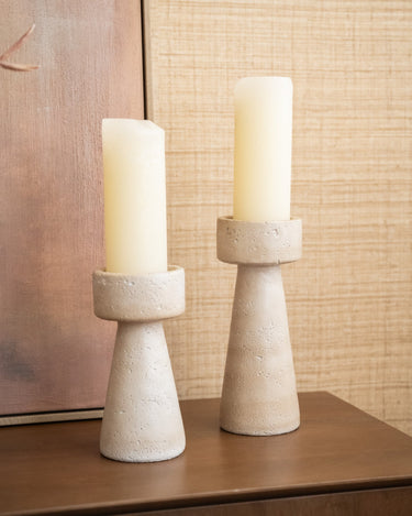 Candle Holder Olina Beige - Things I Like Things I Love