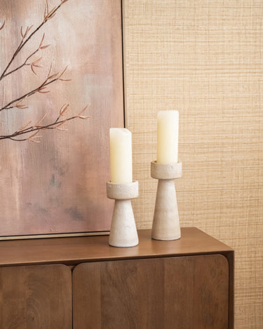 Candle Holder Olina Beige - Things I Like Things I Love