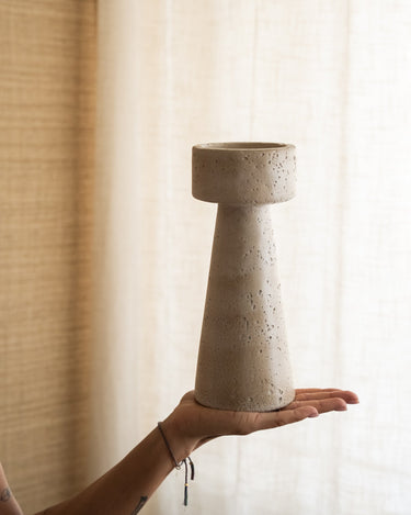 Candle Holder Olina Beige - Things I Like Things I Love
