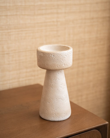 Candle Holder Olina Beige - Things I Like Things I Love