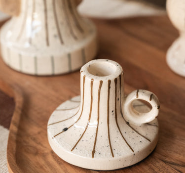 Candle Holder Striped - Things I Like Things I Love