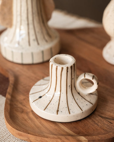 Candle Holder Striped - Things I Like Things I Love