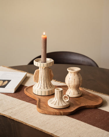 Candle Holder Striped - Things I Like Things I Love