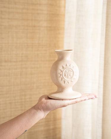 Candle Holder Sun Beige - Things I Like Things I Love