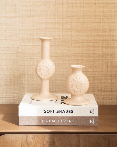 Candle Holder Sun Beige - Things I Like Things I Love