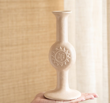 Candle Holder Sun Beige - Things I Like Things I Love