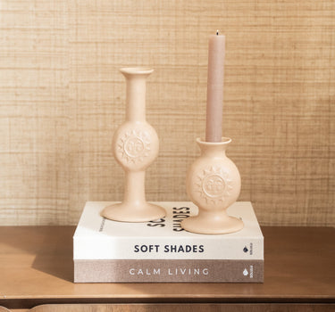 Candle Holder Sun Beige - Things I Like Things I Love