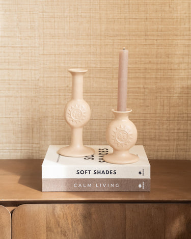 Candle Holder Sun Beige - Things I Like Things I Love