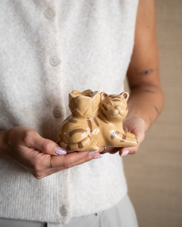 Candle Holder Tiger Ceramic - Things I Like Things I Love