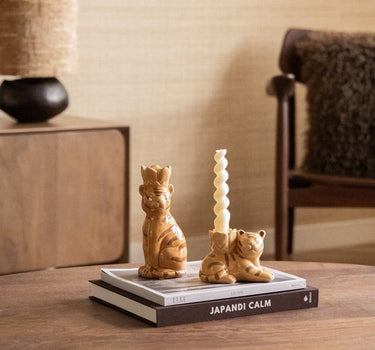 Candle Holder Tiger Ceramic - Things I Like Things I Love