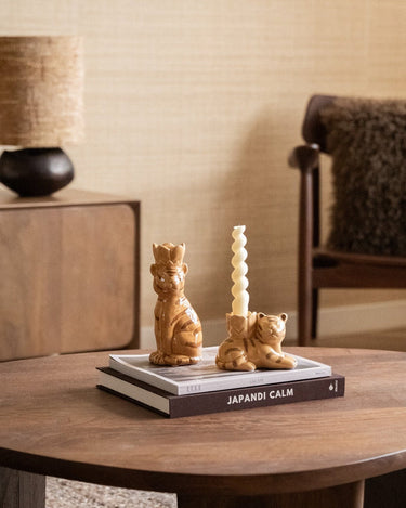 Candle Holder Tiger Ceramic - Things I Like Things I Love