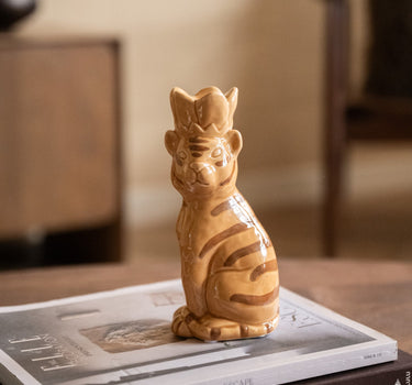 Candle Holder Tiger Ceramic - Things I Like Things I Love
