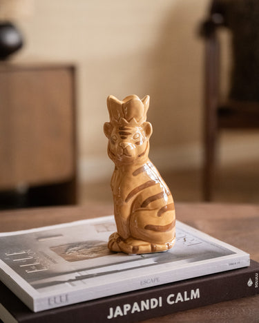 Candle Holder Tiger Ceramic - Things I Like Things I Love