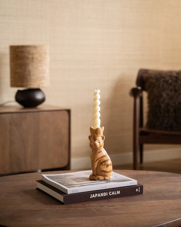 Candle Holder Tiger Ceramic - Things I Like Things I Love
