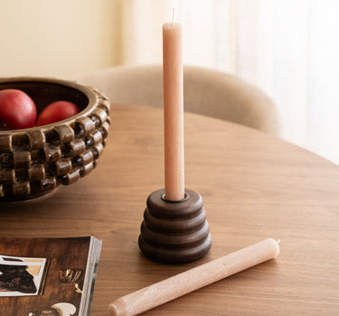 Candle Holder Tilly Wood - Things I Like Things I Love