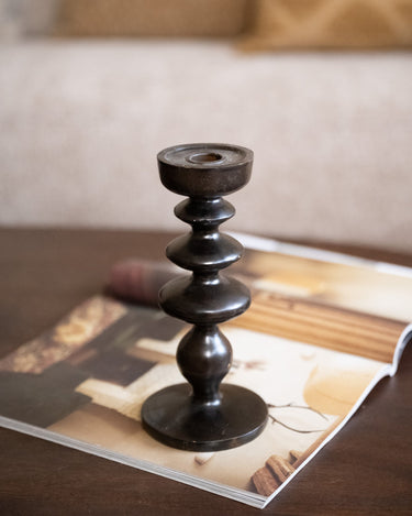 Candle Holder Traffaut Brown - Things I Like Things I Love