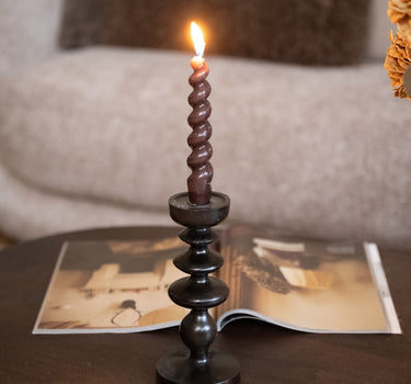 Candle Holder Traffaut Brown - Things I Like Things I Love