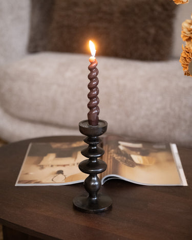 Candle Holder Traffaut Brown - Things I Like Things I Love