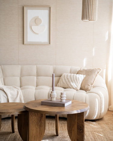 Candle Holder Travertine Natural - Things I Like Things I Love