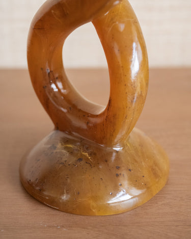 Candle Holder Twist Brown - Things I Like Things I Love