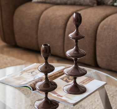 Candle Holder Vireen Brown - Things I Like Things I Love