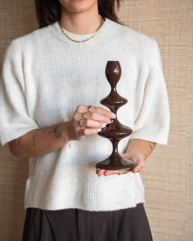 Candle Holder Vireen Brown - Things I Like Things I Love