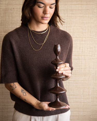 Candle Holder Vireen Brown - Things I Like Things I Love