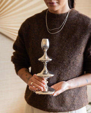 Candle Holder Vireen Chrome - Things I Like Things I Love