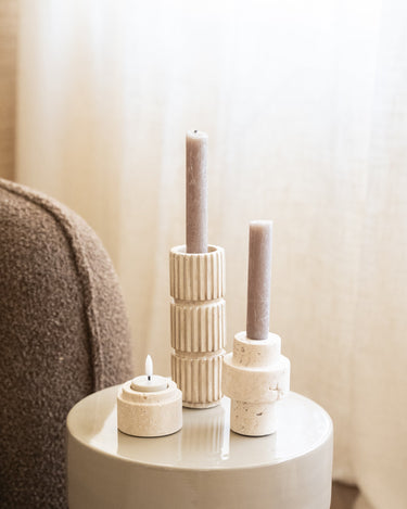 Candle Holder Zilt Beige - Things I Like Things I Love