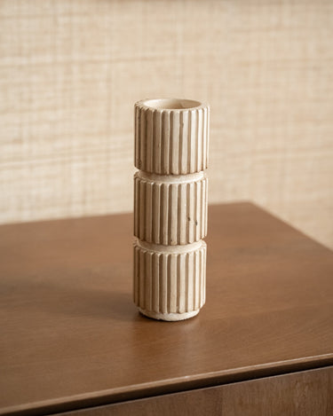 Candle Holder Zilt Beige - Things I Like Things I Love
